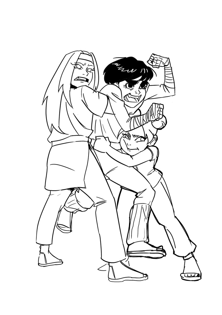 MetusMiss's tweet photo. Team Gai sketches 😊😊 #narutofanart
#teamgai #neji #tenten #rocklee #digitalart #commissionsopen https://t.co/P1UaClIGmq