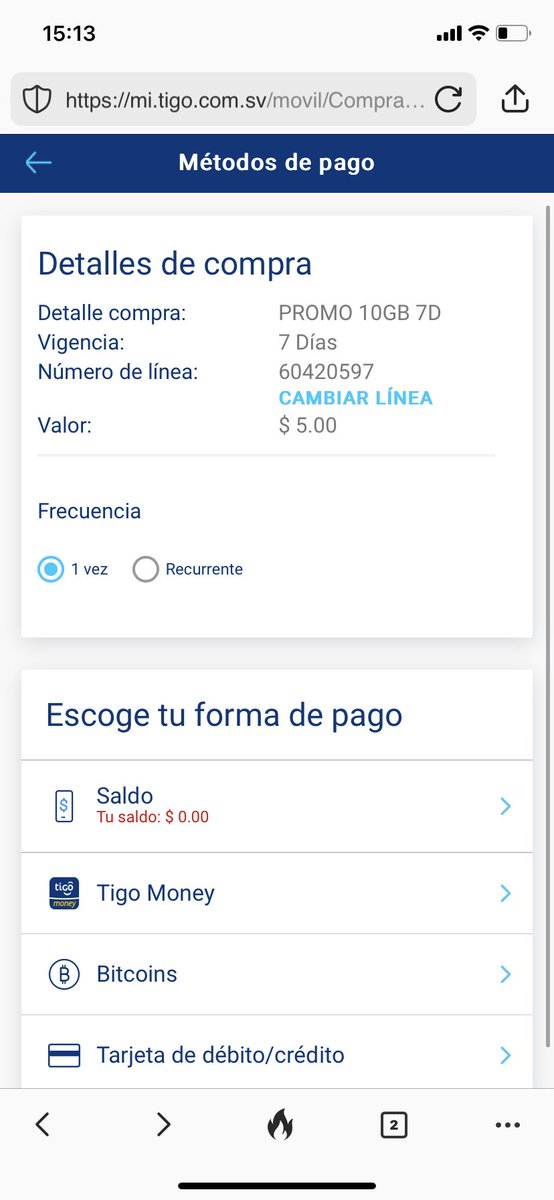 st4rnold's tweet image. I topped up my @TigoElSalvador SIM card with sats, seamless integration with @OpenNode for Lightning payments ⚡️

It’s not just an experiment anymore, they’ve been accepting it for some years now!
