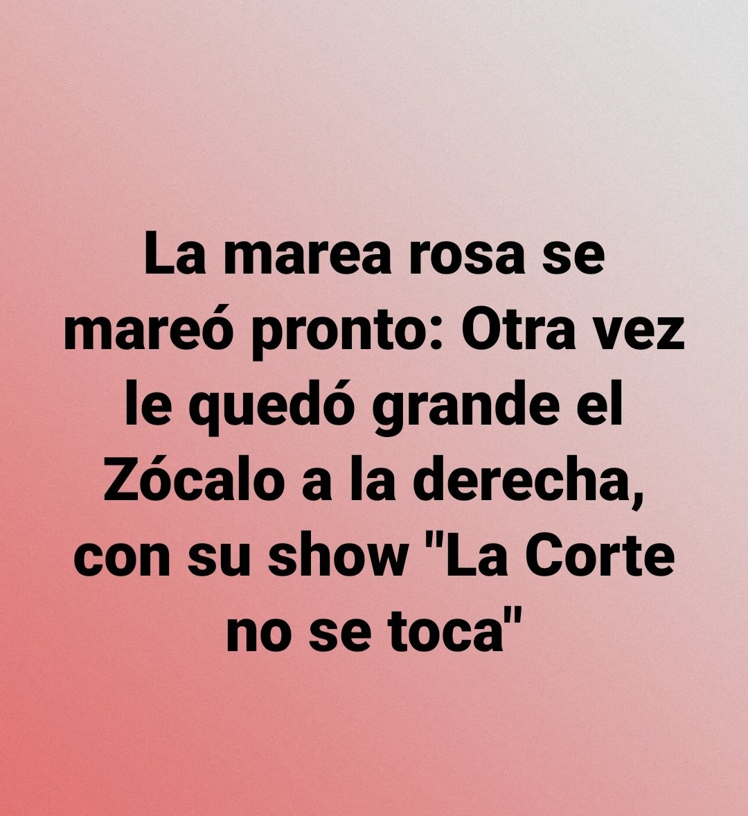 lacalzada1's tweet photo. Y con Zócalo vacío,l@s resentid@s se fueron a violentar el plantón pacífico frente a la suprema corte, demostrando una vez más quiénes son l@s violent@s, quiénes agreden físicamente a falta de argumentos. A pesar de sus berrinches, no volverán, el pueblo les conocemos bien. https://t.co/UMf6I18QMN
