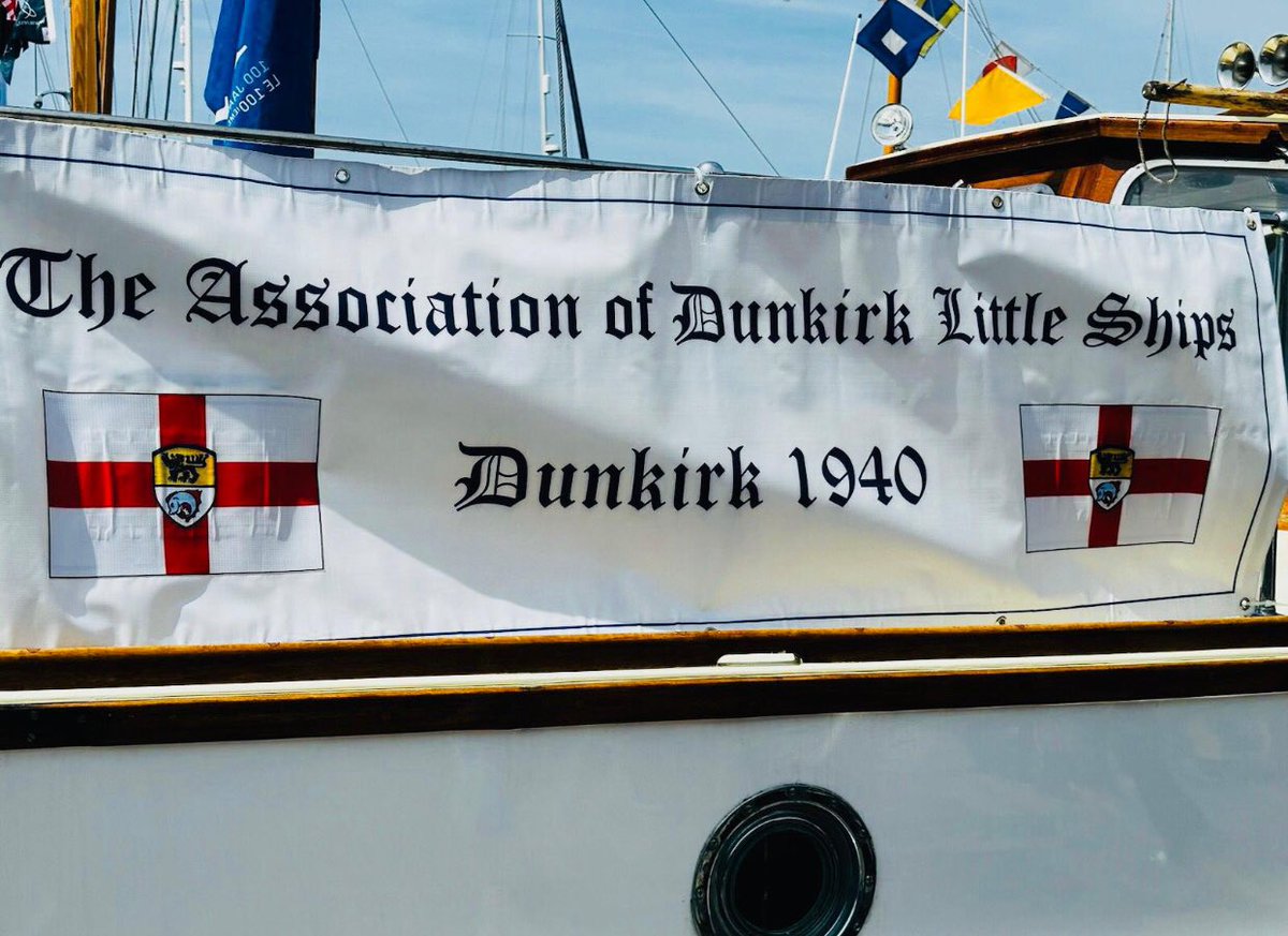 NGrg_humanity1's tweet photo. What an honour to pay tribute today as the Mayor of Medway at the commemoration of the 83rd anniversary of Operation Dynamo, to the heroes of the #MiracleOfDunkirk. 16 of the #LittleShipsOfDunkirk are moored until 29 May 2023 at Chatham Maritime Trust Pontoon. #ProudToBeMedway https://t.co/Ra7qOLO8wi