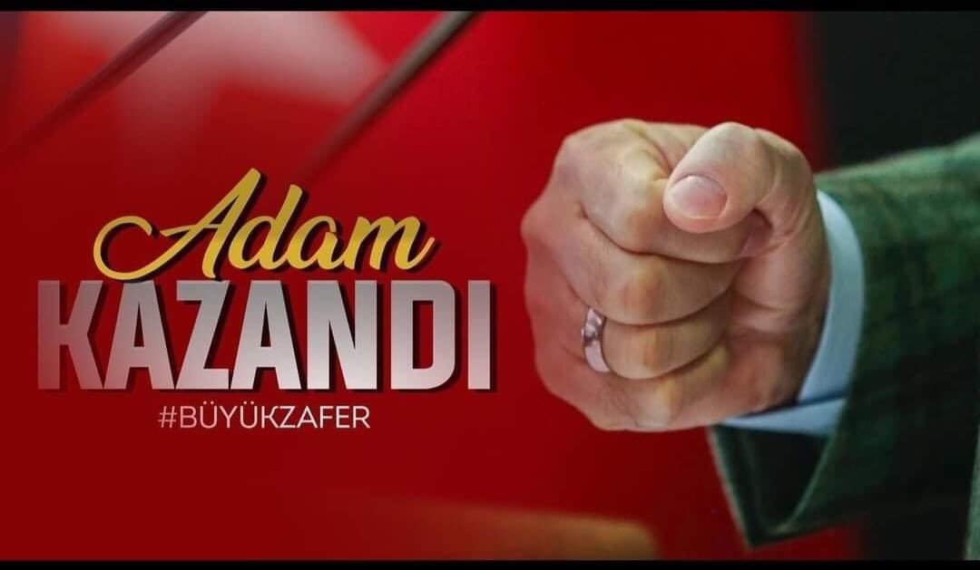 Adam Kazandı! 
Türkiye Kazandı! 
#AdamKazandı 
#TürkiyeKazandı