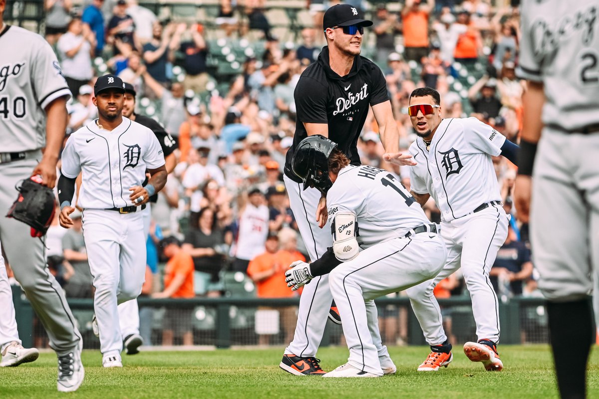 tigers's tweet image. Can&apos;t cool off @ehaase3. 🧊