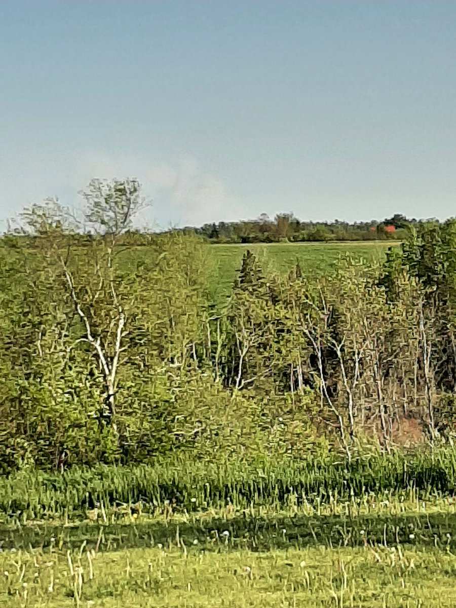 Hard to see In pic but can see #tantallon #ns #fire from scotch village n.s can see clearly in person