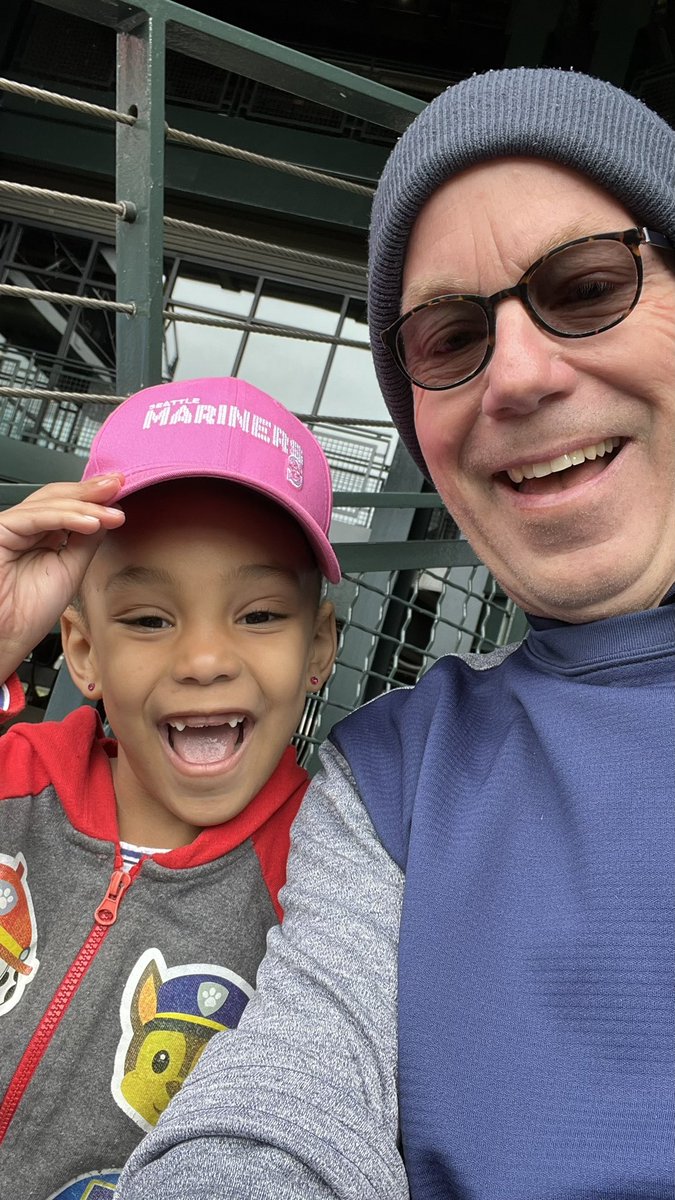 Diva’s first game #mariners #SeaUsRise #truetotheblue