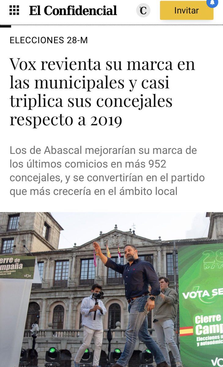 No sé si os habíamos dicho que Vox iba a ser el partido que más crecía en estas elecciones… 😉

#Felicidades a todos los candidatos, apoderados, voluntarios, y afiliados que tanto habéis trabajado. 

Y #GRACIAS a todos los votantes! 👏🏻👏🏻👏🏻