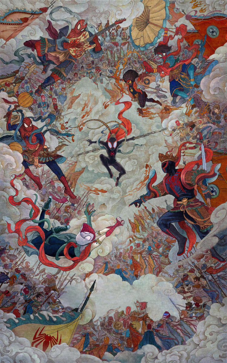 TheTopComics's tweet image. Hoy les regalo este póster de #AcrossTheSpiderVerse sin texto 🫶🏼