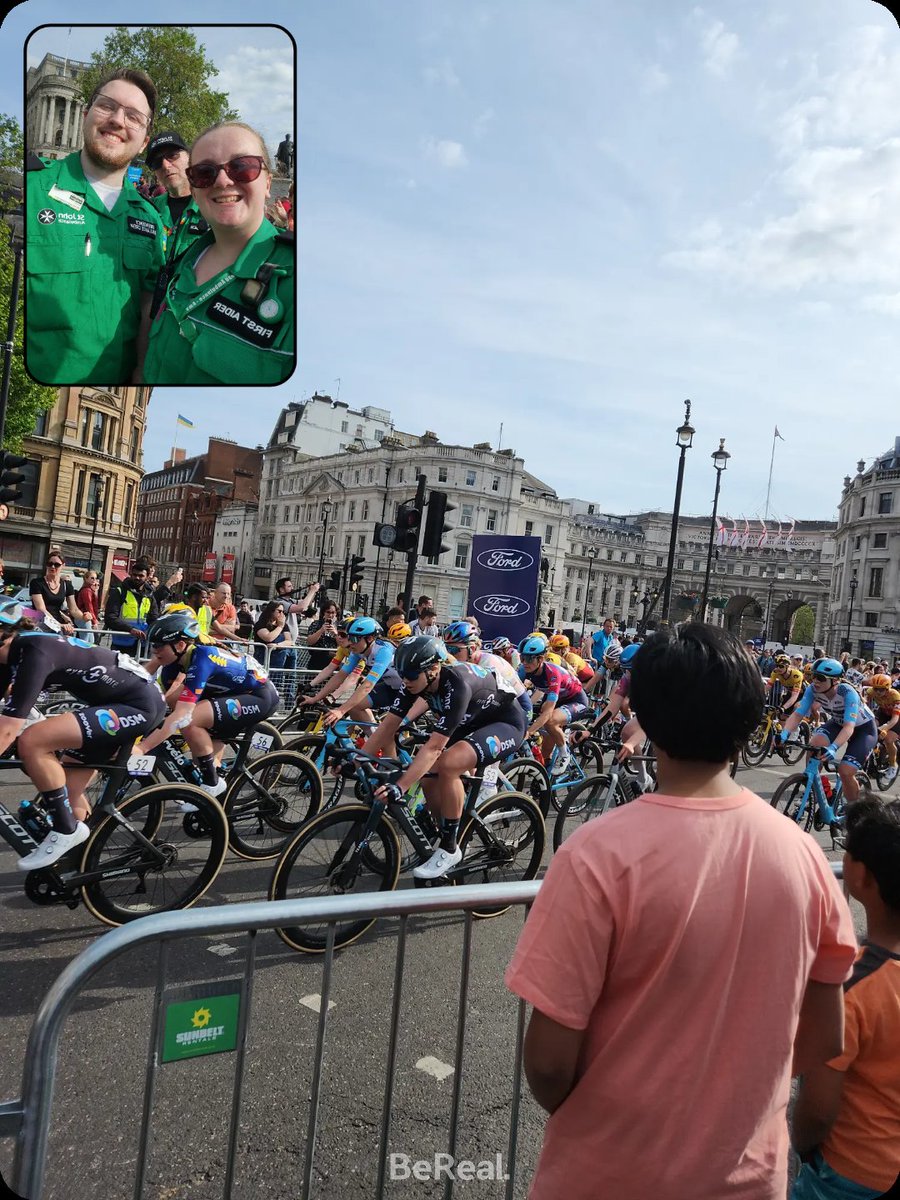 Another cracking event with @stjohnambulance at #RideLondon at Trafalgar Square treatment centre. It's great to meet and work with new people and also get the opportunity to work with CRU, EACs and LAS #StJohnPeople