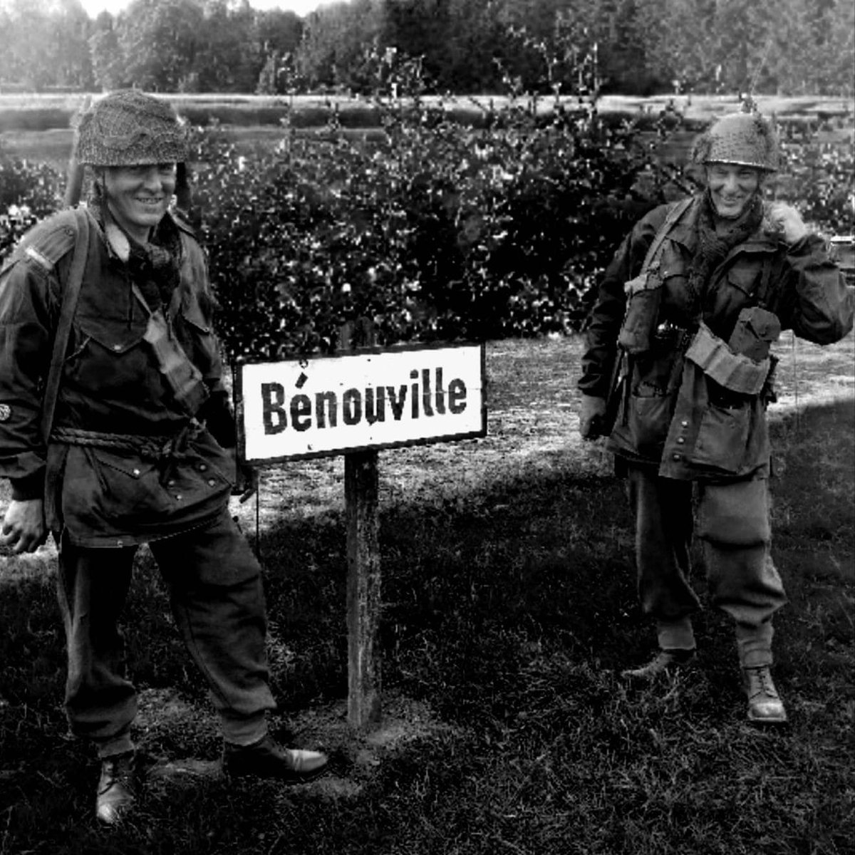 2nd Battalion the Oxfordshire and Buckinghamshire light Infantry and 7th Battalion the Parachute Regiment, Benouville, Normandy 6th June 1944 (actually Westonzoyland Airfield in Somerset UK, this weekend)