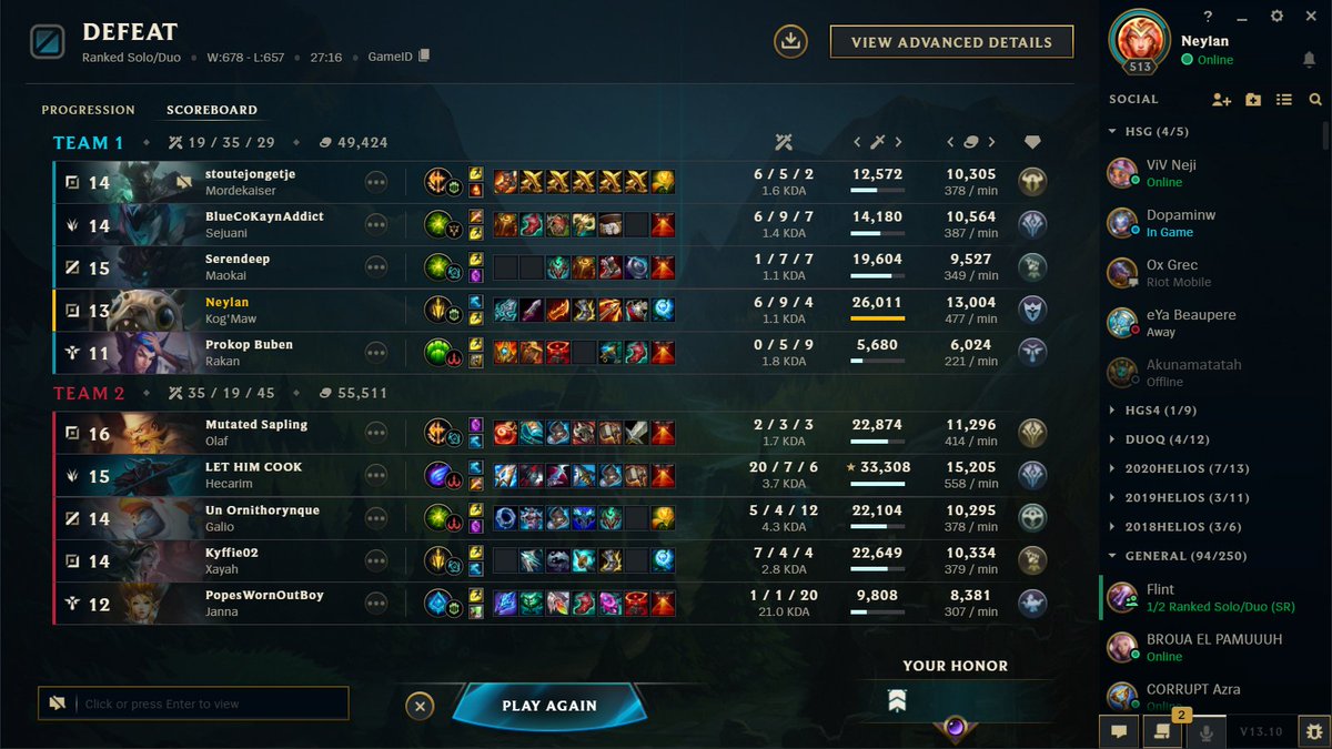 Je dis ça je dis rien, mais le pattern semble se confirmer