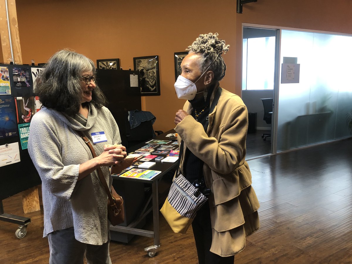 INTJs_rock's tweet photo. #ICYMI: Fun times at the @AuthorsGuild SF chapter's mixer fir #BIPOC #writers this past Weds. Folks learned about the benefits of AG membership, brainstormed about ways to make the chapter more inclusive, enjoyed light refreshments, &amp; networking.
#WritingCommunity https://t.co/g8ZDZq1Gro