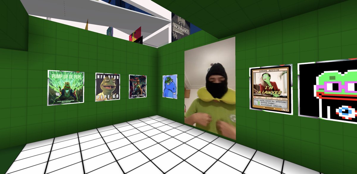 Pierce_nft's tweet photo. Building the new #Pepe billionaire club - that @Snorkelz_55 in the corner is 10eth. https://t.co/1OBnni7bGV #curatorofcool https://t.co/ZrbKac5uAA