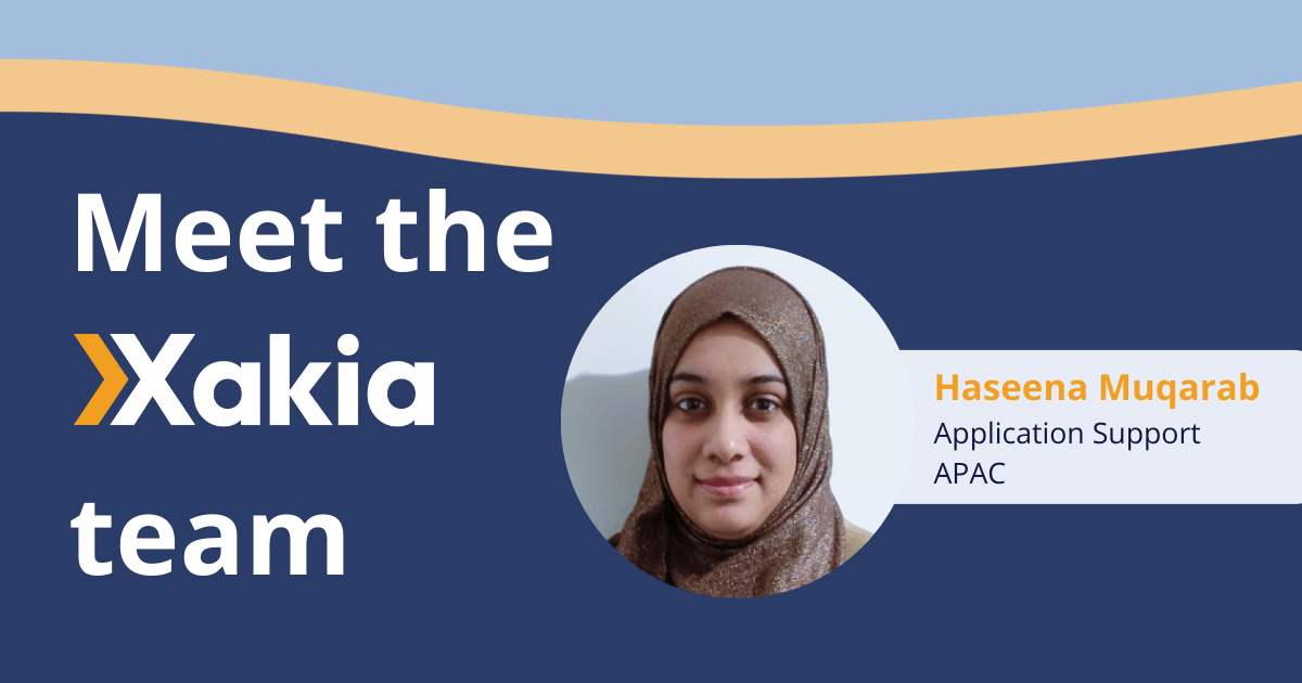 xakiatech's tweet photo. Meet the #Xakia team behind the screen! Introducing....Haseena - our APAC Application Support.
๐ Moved to Australia in 2017 from Singapore
๐
Excelled in playing Ringtennis at the state level
https://t.co/S9OTkXlUHW
#meettheteam #EmployeeSpotlight #Team #LegalTech https://t.co/6v2C7MpKn9