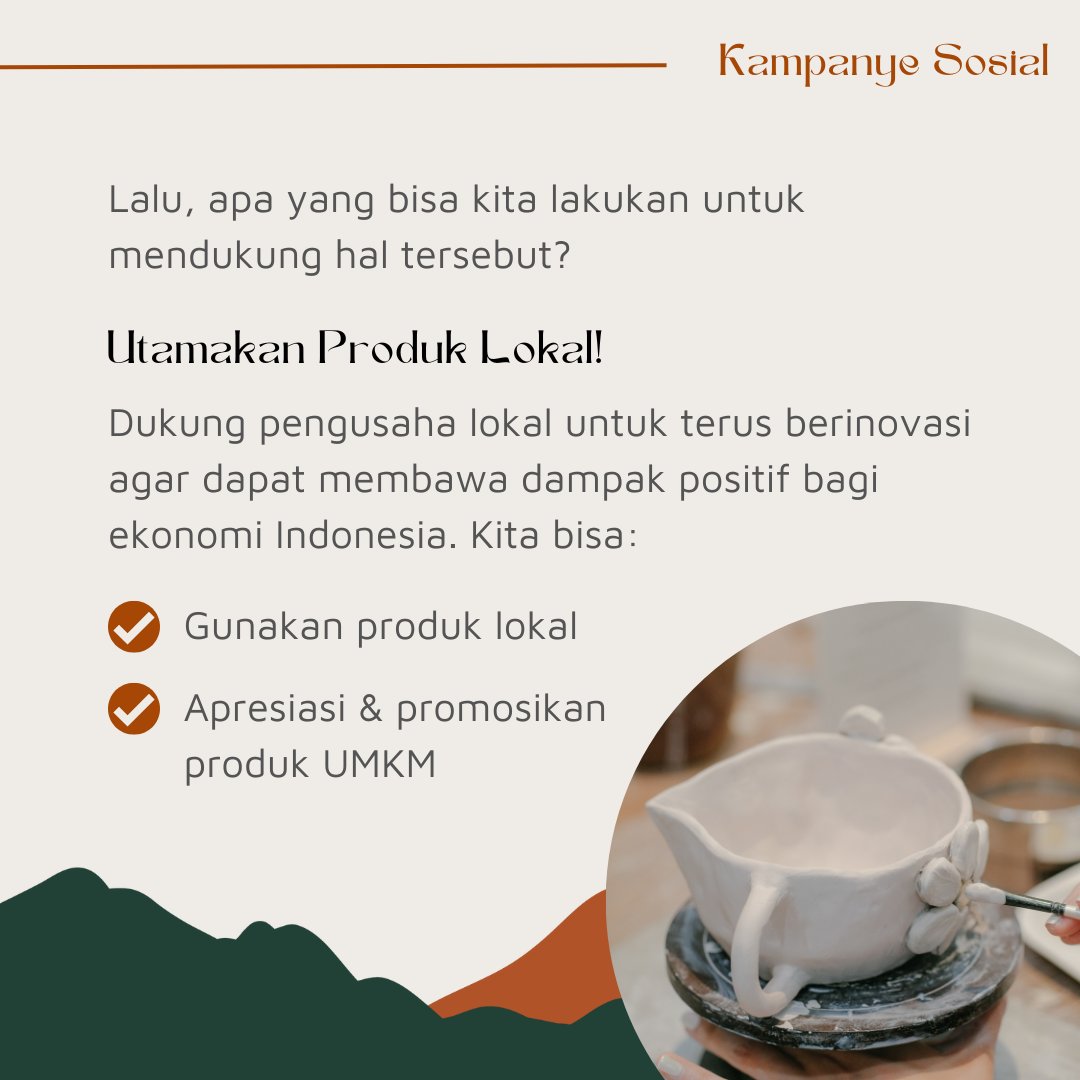 Pengembangan keterampilan yang berkelanjutan serta pengentasan kemiskinan dapat kita dukung dengan mengutamakan penggunaan produk-produk dari pengusaha lokal.
<a href="/lpdp_ri/">#DiriUntukNegeri</a>

#LPDP
#DiriUntukNegeri
#AkuPastiMengabdi
#SDMUnggulIndonesiaMaju