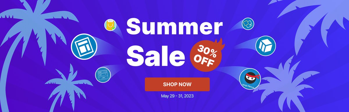 magezonvn's tweet image. 🏖🏖 Don&apos;t miss our Summer Sale - 30% Off

👉30% off ALL extensions
👉From May 29-31, 2023
👉Explore our extensions here: bit.ly/42btPRe

#magezon #Magento2Extension #Summersale2023