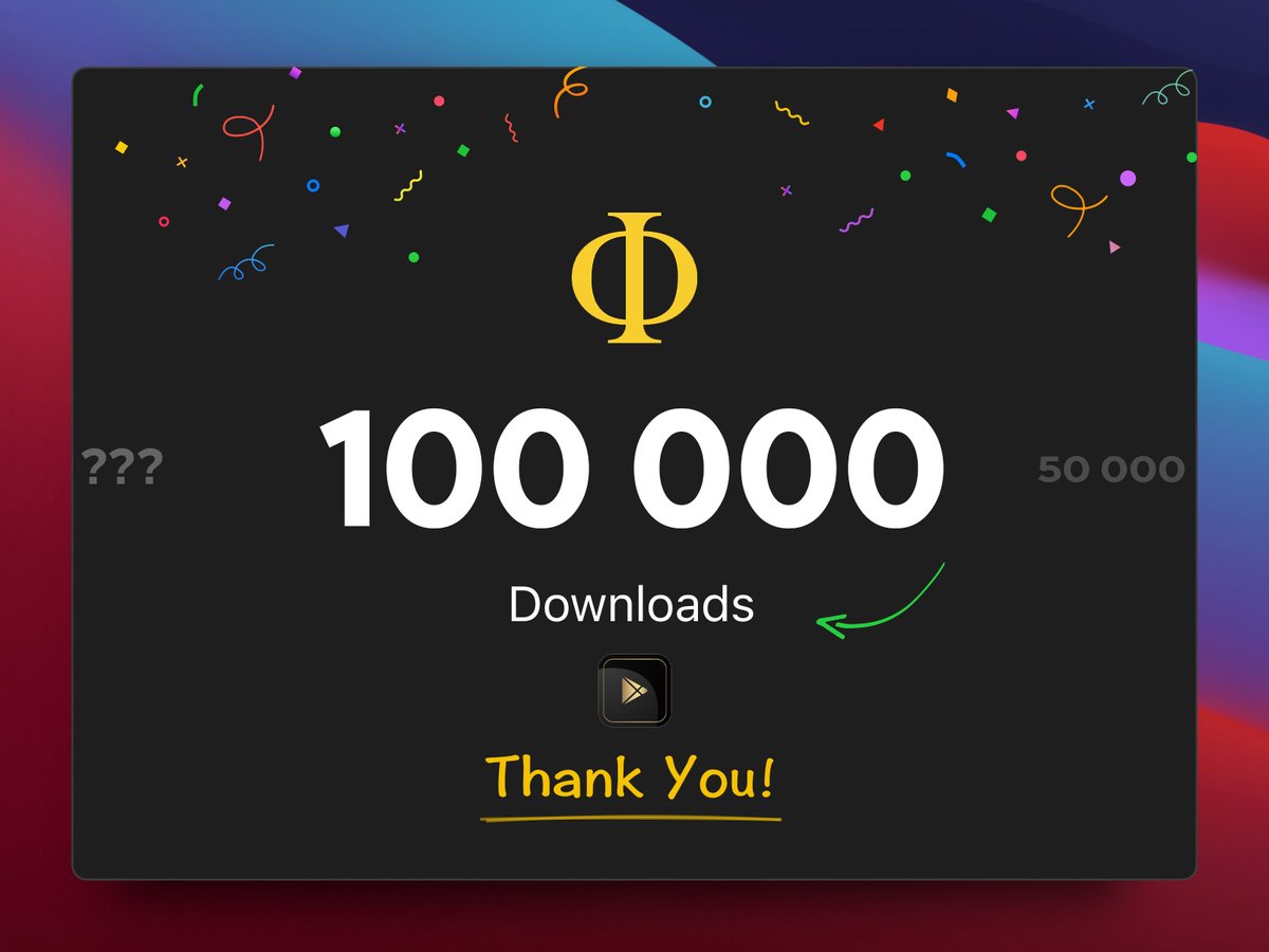 ITLG0111's tweet image. Congratulations @PhiCoreTeam for reaching 100K+ Downloads on Google Play Store! 

Don't forget to Update your Phi Network app on Google Play!

Use: "phimining" as your invitation code! 

#PhiNetwork #PHI #MiningApp 🔥🚀🌒