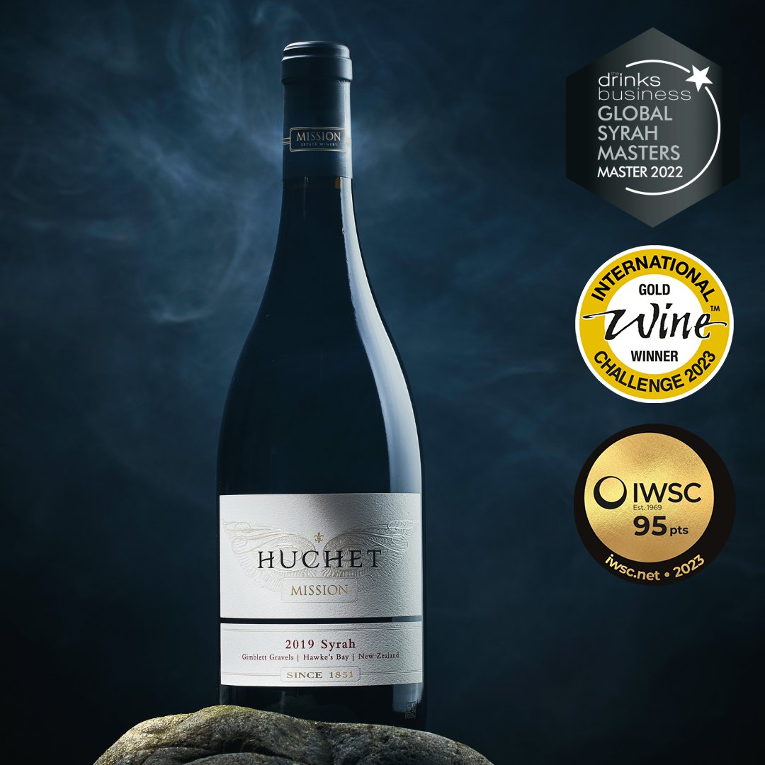 2019 Huchet Syrah Triumphs at The International Wine Challenge and International Wine &amp; Spirits Competition. IWC &amp; IWSC attracts the best wines worldwide. The 2019 Huchet Syrah demonstrated its outstanding quality and craftsmanship, receiving a coveted Gold Medal.
#NZWine