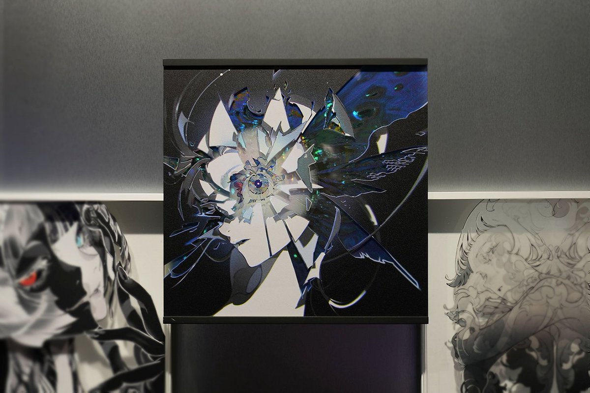 ◤作品紹介◢ SKIN - FRACTURE 350x350mm 木枠 +多層 アクリルUV印刷