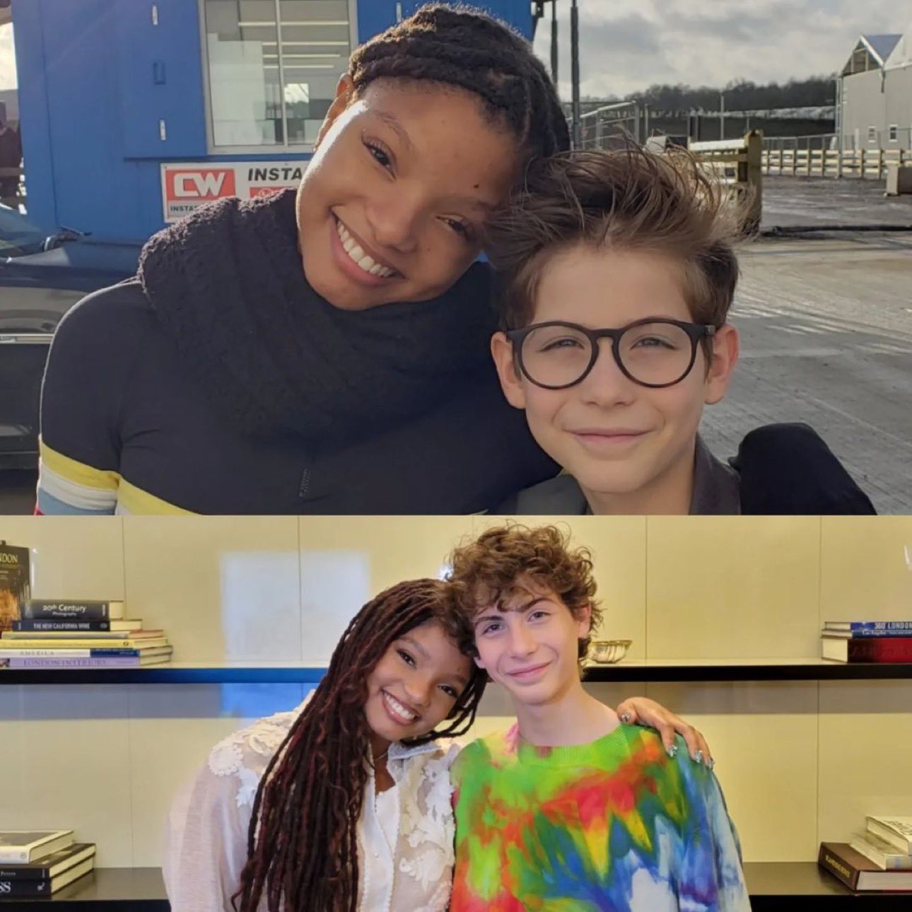 Mario🫧🧜🏽‍♀️ on Twitter "Jacob with Halle and Jonah while filming vs