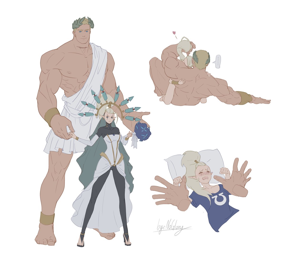 Roboute Guilliman married Yvraine，Roboute Guilliman has sex with Yvraine #WH40K #WH #RobouteGuilliman #Yvraine #whfanart #Primarch