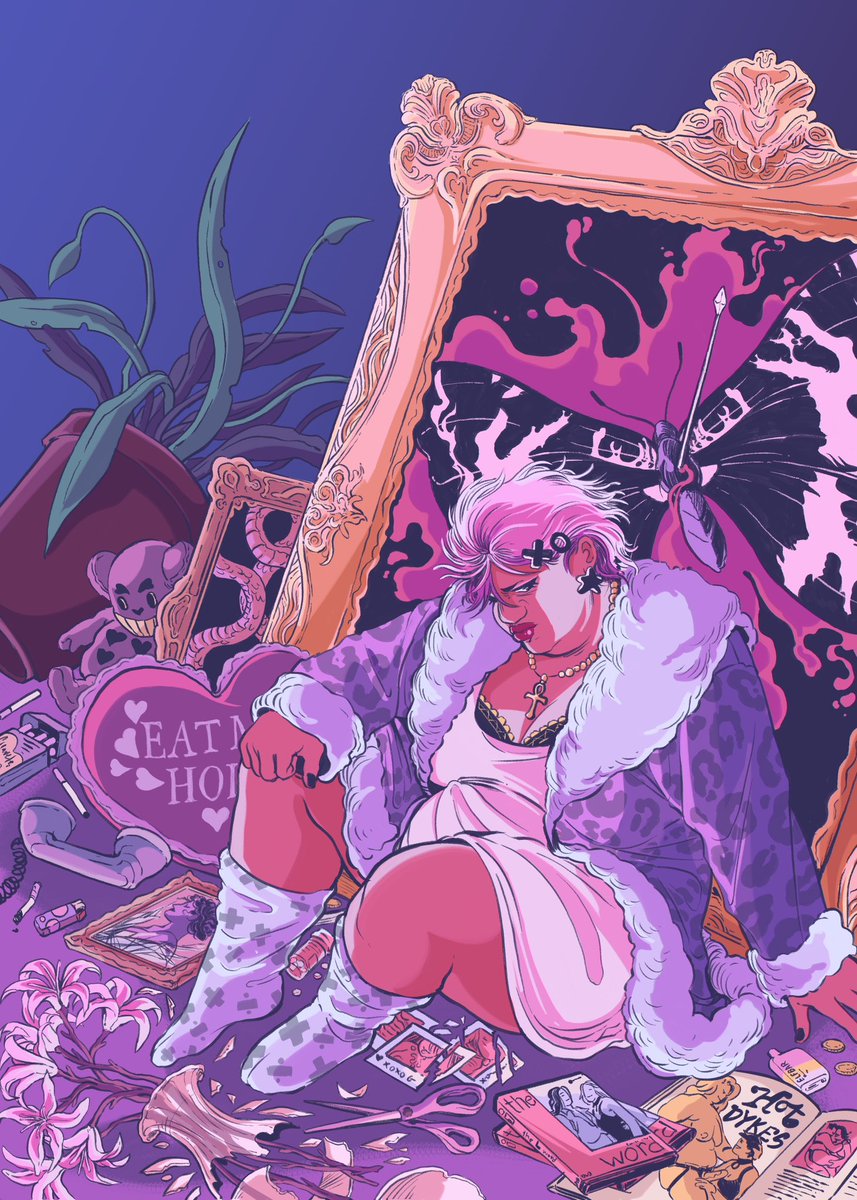 I’m watching the L Word and the Ultimatum and it’s breaking my brain. 🫠 Anyway, here’s a sad dyke.