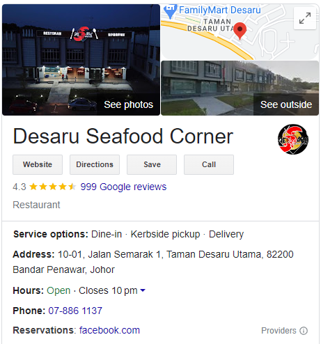 KhairulAqmal's tweet photo. Di johor, restoran yang aku makan tu ialah Desaru Seafood Corner.

Where according to the staff, it is a Muslim friendly seafood restaurant.

But then masa aku pergi tu, pasca PKP. Tourist SGmasih belum boleh masuk. So harga sgt marhaen utk ketam size gila babi 🤣

Skrg tak sure https://t.co/gkHf6QEtxo