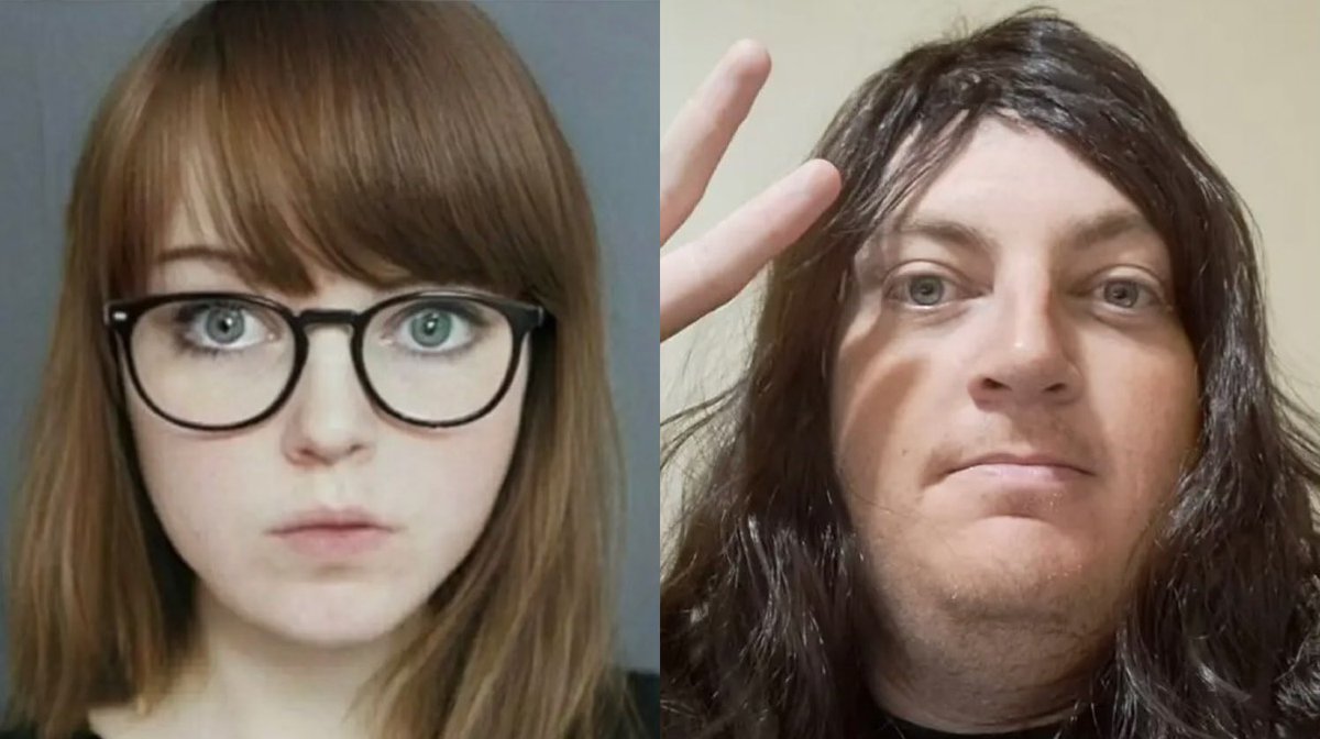 I think this is one of the most striking profile pic vs reality I’ve seen. Trans-identified males using extreme filters to hide their identities while arguing for access to women’s spaces.