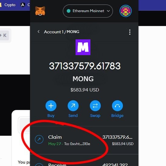 Hey there, #Web3 enthusiasts! Exciting news! The $MONG Giveaway is currently live, and I'm delighted to share that I've successfully secured a claim worth $583. 😌

🔗 Don't forget to double-check and validate the URL every time you visit ‼️

mong-coin.club

$SFUND $OXBT…