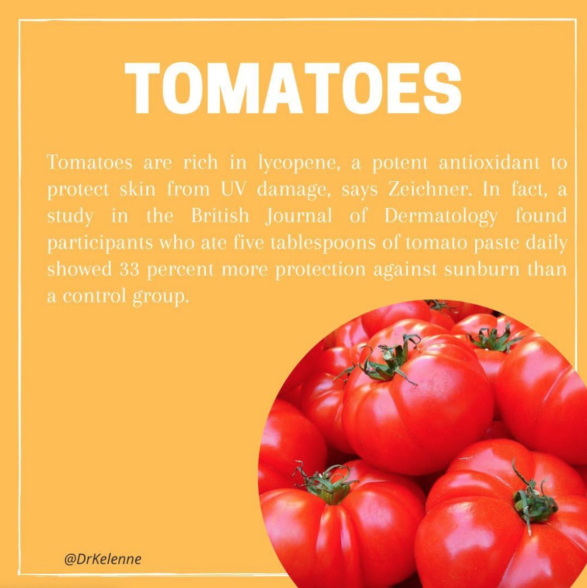 Tomatoes are rich in lycopene, a potent antioxidant to protect skin from UV damage. #healthcaretips #familymedicine #caribbean #blackdoctor #telemedicine #telehealth #yourcaribbeandoctor #eatyourtomatoes 🇹🇹🇻🇨🇵🇷🇦🇬🇧🇸🇧🇧🇧🇷🇨🇦🇫🇰🇬🇩🇬🇾🇯🇲🇭🇹🇱🇨🇰🇳