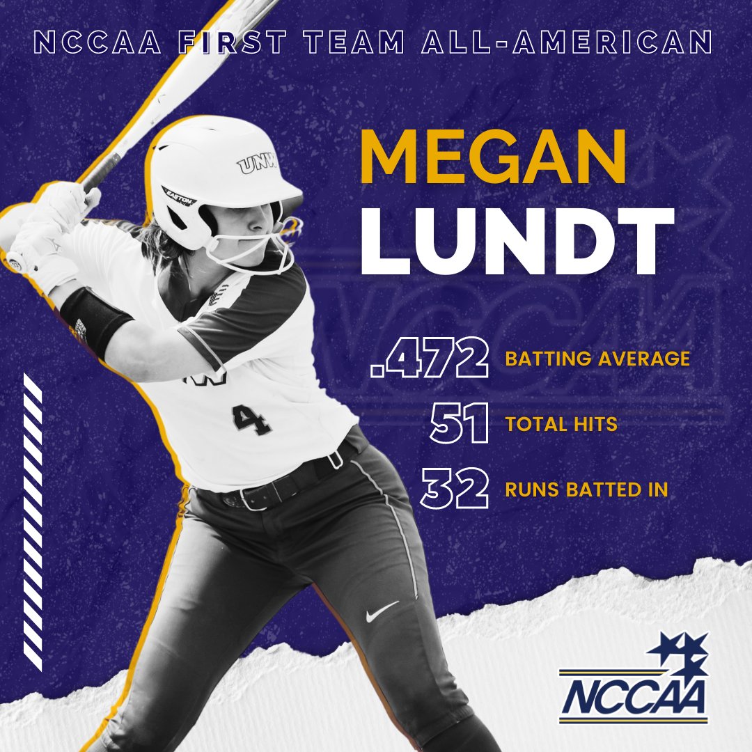 Congratulations to our very own Megan Lundt on being named our 3rd All-American in program history! 

🥎 #4 Megan Lundt - 2023

🥎 #1 Briggs Carlson - 2022

🥎 #6 Ellie Ronning - 2021 

#unwsotball #unweagles #competewithpurpose #4Him #R4TB