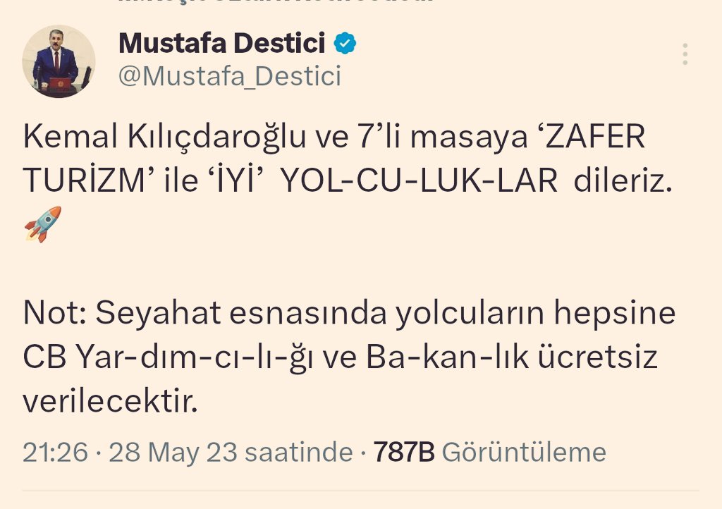 sabriamcaparodi's tweet photo. Desticinin şu efsane tweetini atayım da öyle yatayım bari 😄😄 https://t.co/0shviUyJIw