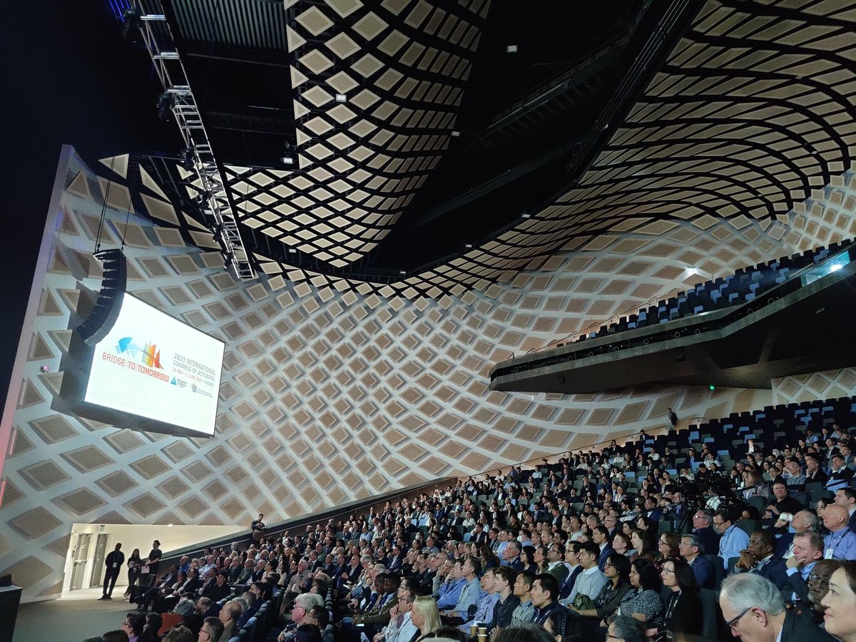 lrossouw's tweet photo. Lots. Of. Actuaries.  1500 of them at the International Congress of Actuaries in Sydney. #ICA2023 https://t.co/k1Qz3iGloF