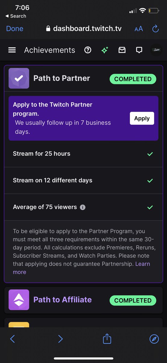 Boys…….. We Fucking Did It! Thanks to the constant support from the greatest community ever we have officially applied for partner!