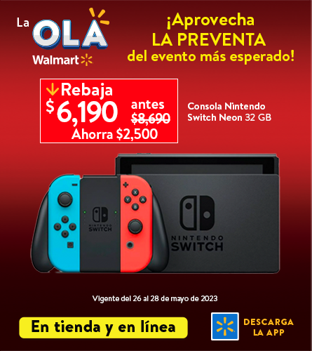 WalmartMexico's tweet photo. La consola que quieres, la encuentras en la #PreventaWalmart. 👉 ¡Aprovecha el último día en tienda y en línea!🤩 https://t.co/4ZhO7Yqvz9 https://t.co/WrOmurzFeH