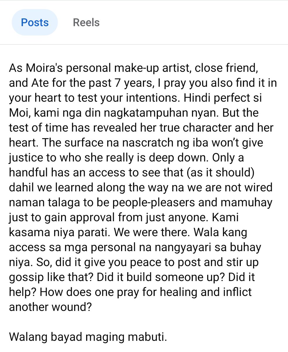 'Wala kang access sa mga personal na nangyayari sa buhay nya.'

Make-up artist of Moira Dela Torre for 7 years already and still counting slams Lolito Go for spreading fake allegations against the famous Filipino singer-songwriter.