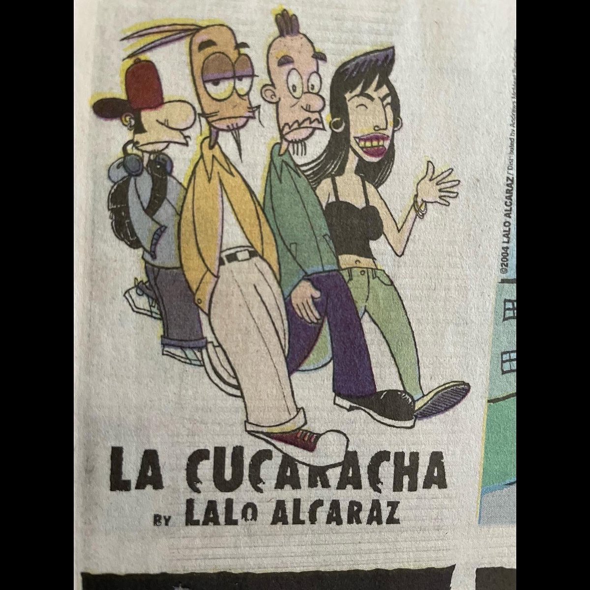 Celebrating 20 years of La Cucaracha in Daily National Syndication, here's one of my favorite strips I've ever done: a Sunday from 2004 (rerun today) all about native mascots. Enjoy #lacucaracha !