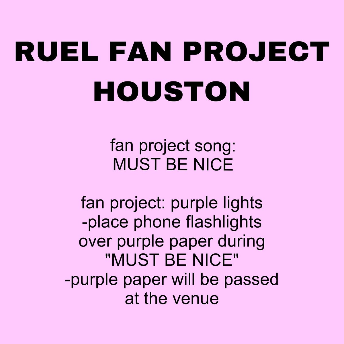 FAN PROJECT FOR THE HOUSTON SHOW #4thwalltour #ruel #oneruel