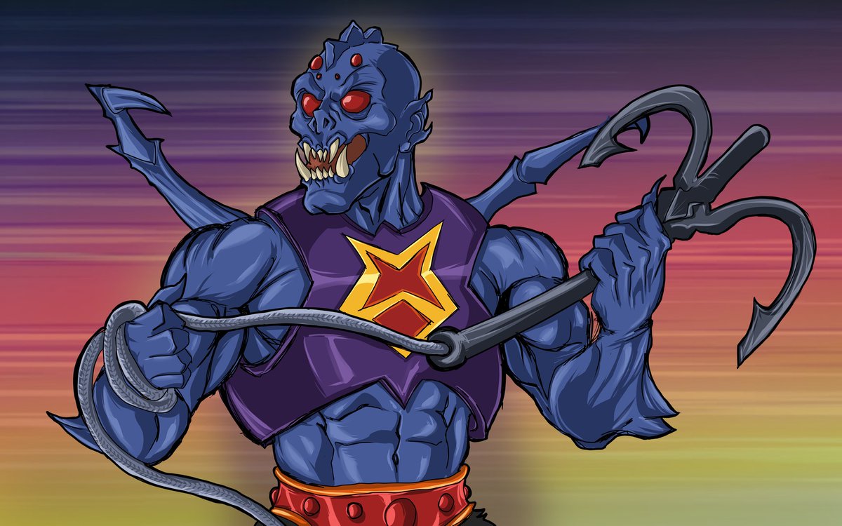 paulcameronart's tweet photo. #hemay day 29 - Webstor!
🤟🏻😁
@MastersOfficial #mastersoftheuniverseorigins #mastersoftheuniverse #hemanandthemastersoftheuniverse #eternia #mastersoftheuniverserevelation  #round1fight #fanartfriday #digitalart #motu #motuart #artistoninstagram #snakemountain #webstor #skeletor https://t.co/4ZzMj6mIJ4