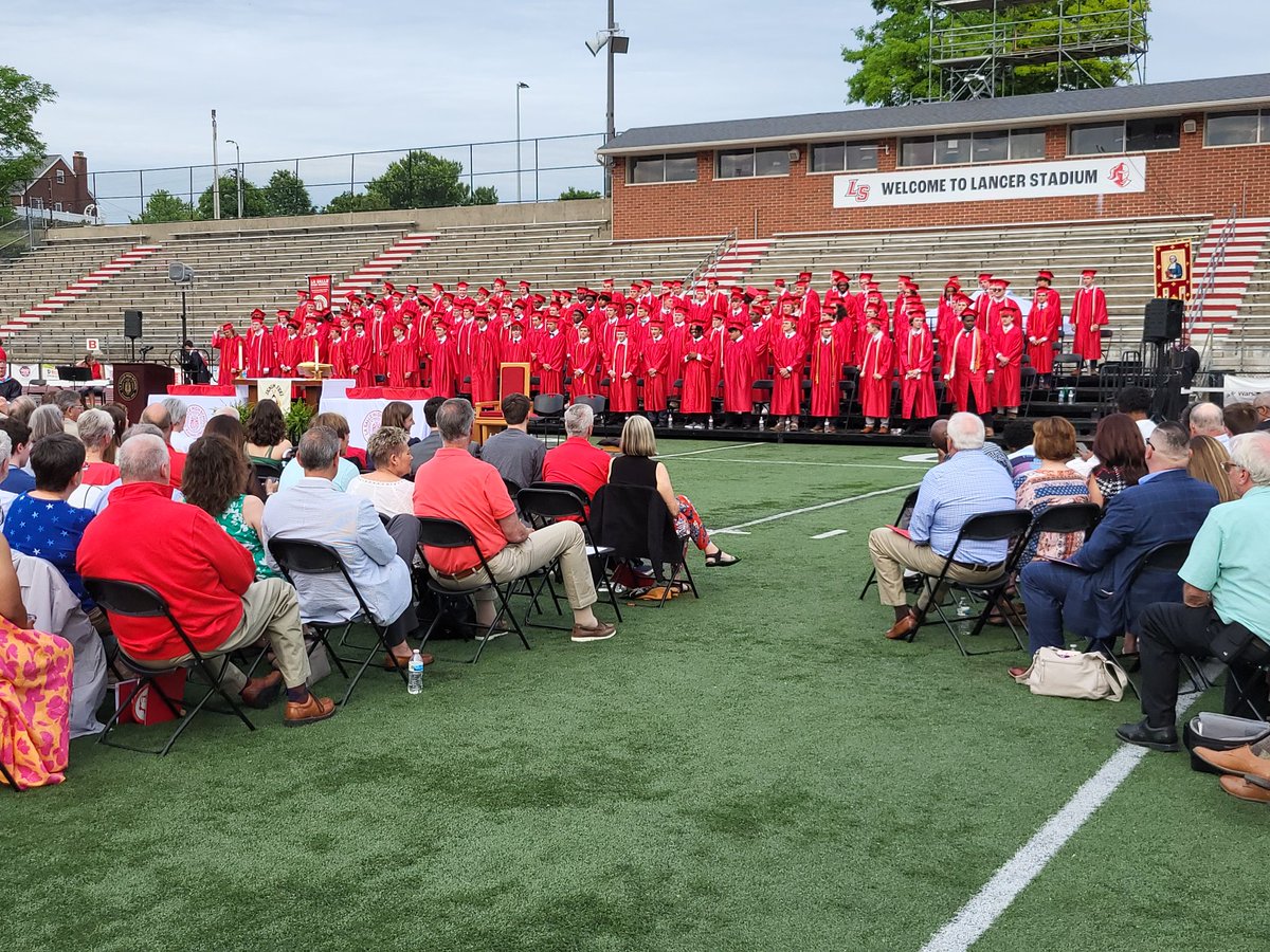 LaSalleAlumni's tweet photo. We welcome our new Lancer Alumni into the brotherhood of over 12,000 this evening. 

Congratulations!  Now go out and do great things!  

We are.... Called To Serve!

#LancerAlumni
#Classof23
#LRD https://t.co/VrXEkAe5ql