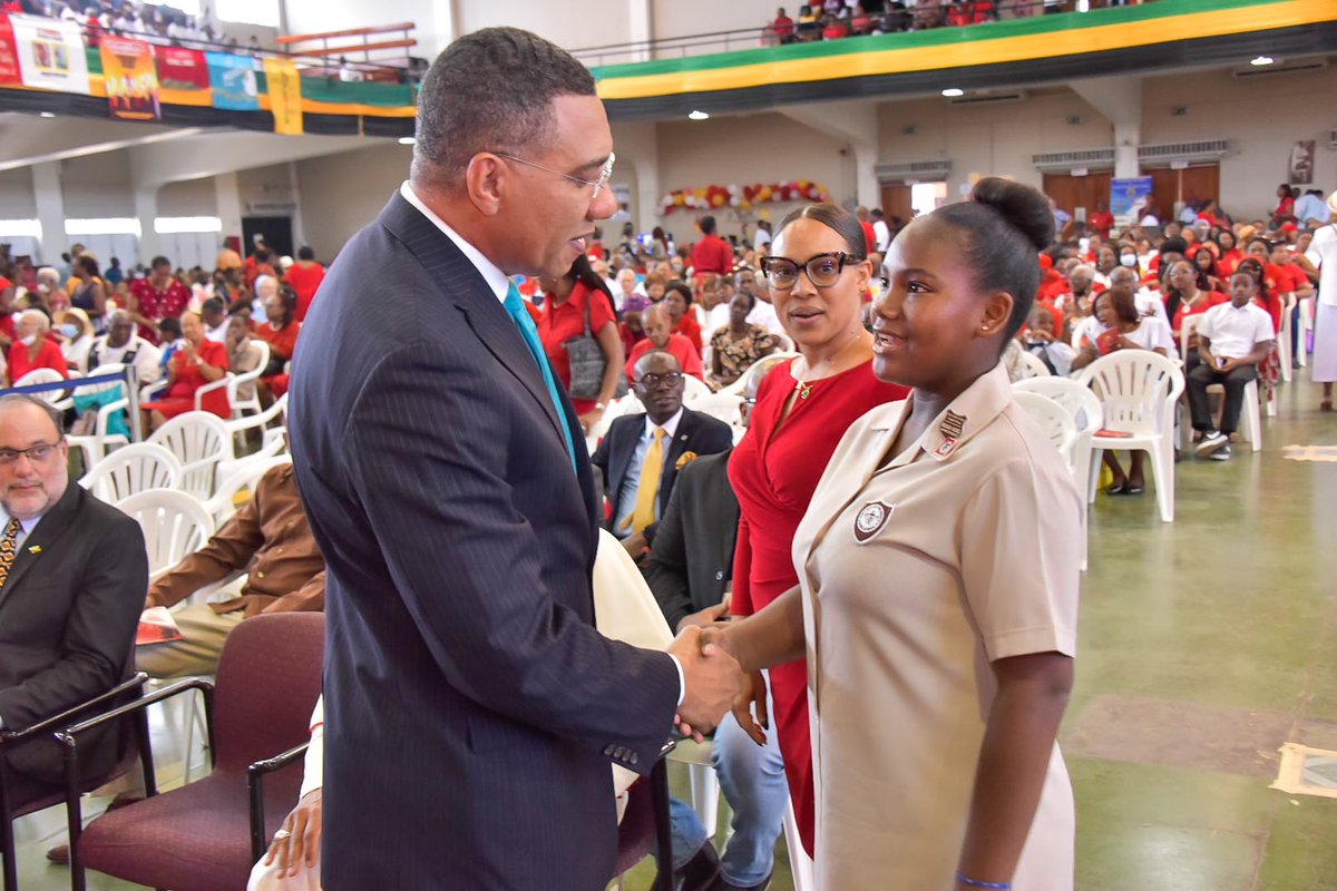 AndrewHolnessJM's tweet photo. (2/5) This morning, I delivered opening remarks at the Archdiocese's 2023 Pentecost Assembly. The theme, 'Come Breathe New Life: The Church Spreading Light, in and Through All Generations,' resonated deeply with what is necessary to move our country forward. https://t.co/Lrb3eqqGHt
