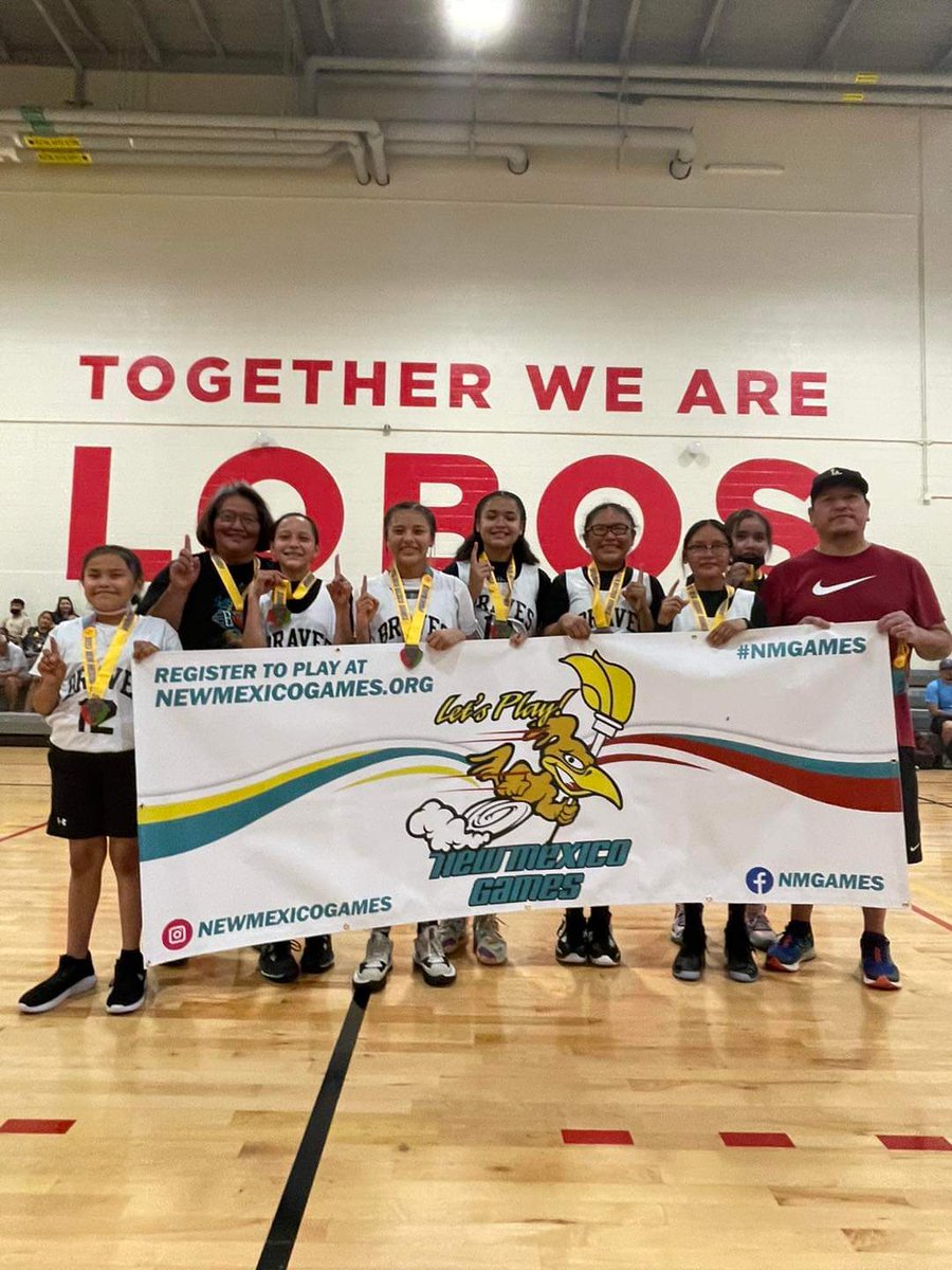 Congraulations to the Lady Braves from Gallup, NM, who took Championship for 8th Grade division at New Mexico Games.
#NativePreps #Navajo