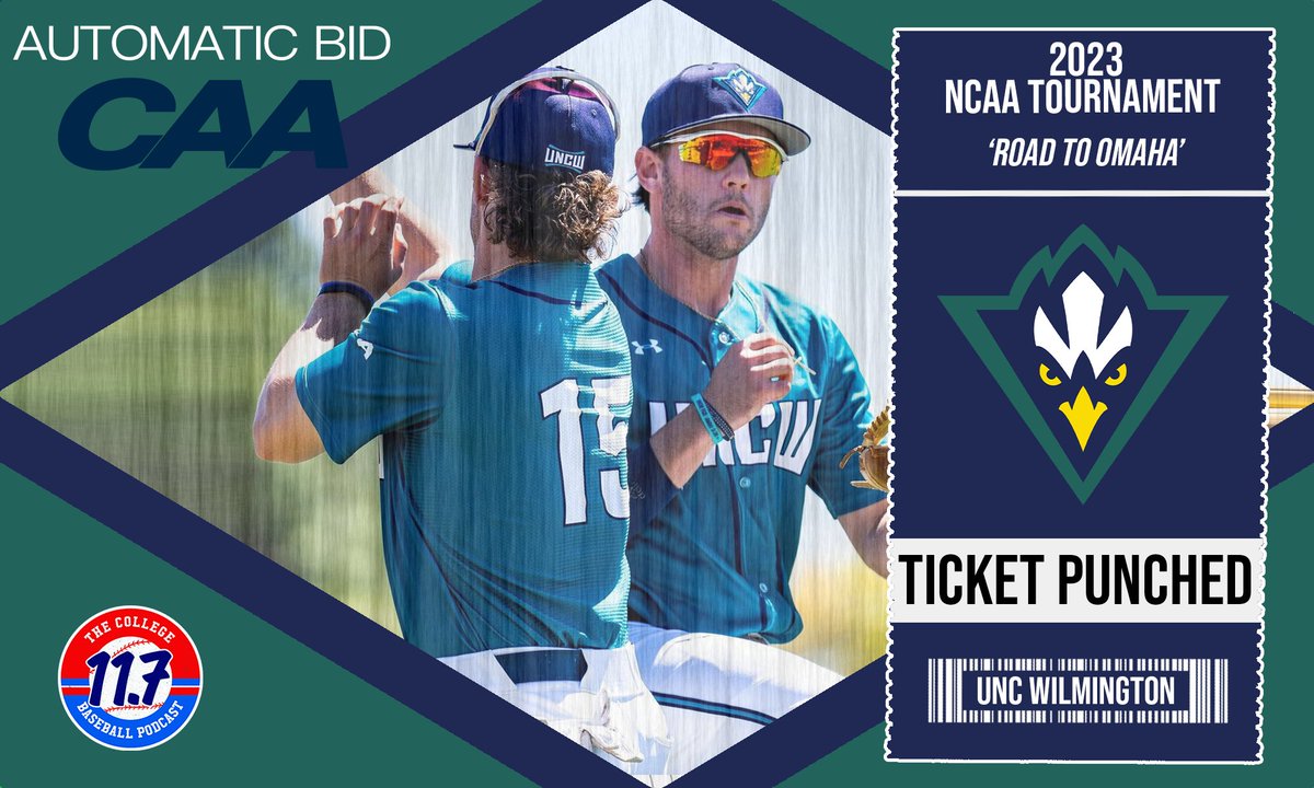 11point7's tweet photo. UNC Wilmington sweeps the CAA regular season and tournament to punch ticket

Seahawks are officially on the Road to Omaha https://t.co/2JbDjtOoFG
