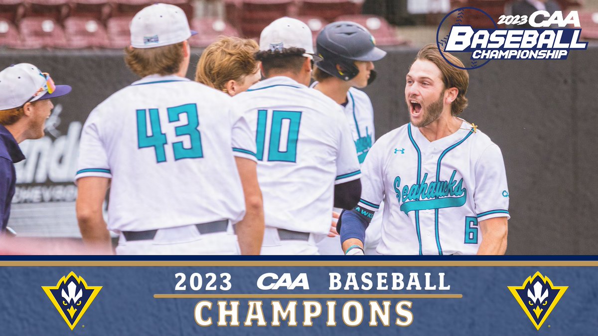 For a #CAASports record 7th time, <a href="/UNCWBaseball/">UNCW Baseball</a> are CAA Champions

#CAAChamps | ⚾️ x 🏆