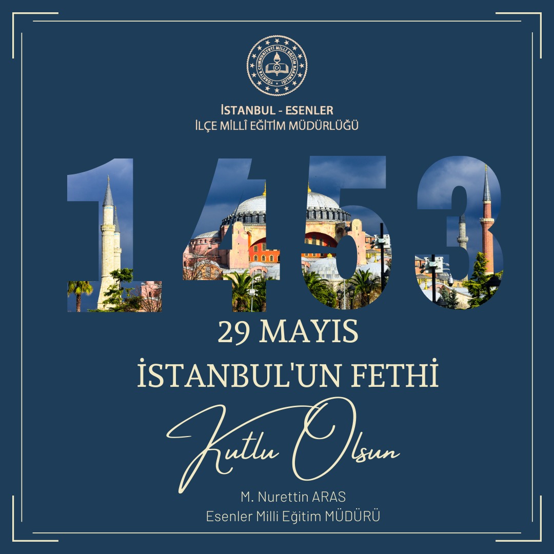 Dünya tarihinin seyrini değiştiren,çağ kapatıp çağ açan,inancın,imanın,adaletin ve kararlılığın kifayetli yönetimini temsil eden,yüce Peygamberin müjdesine mazhar olan Fatih Sultan Mehmed Han'ı ve aziz ordusunu rahmetle,hürmetle anıyoruz.
#İstanbulunFethinin570yılıMübarekOlsun🇹🇷