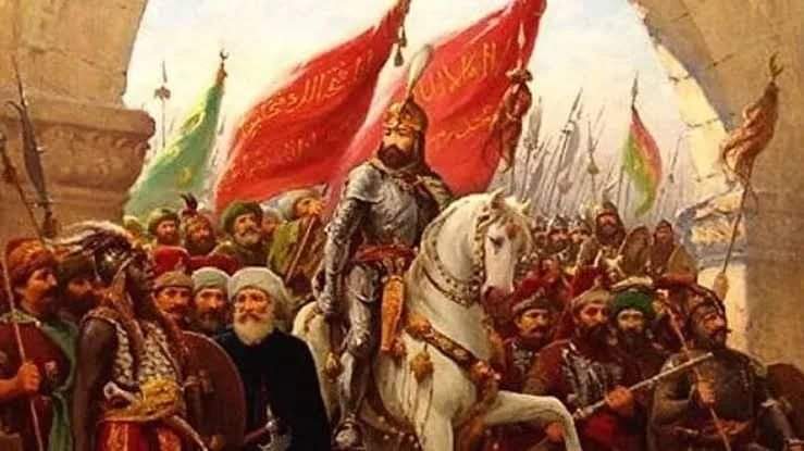 #29Mayıs1453 
Uğrunda gemilerin karadan yürütüldüğü kutlu zafer..
Fatih Sultan Mehmet Han ve tüm ecdada saygıyla 🐺