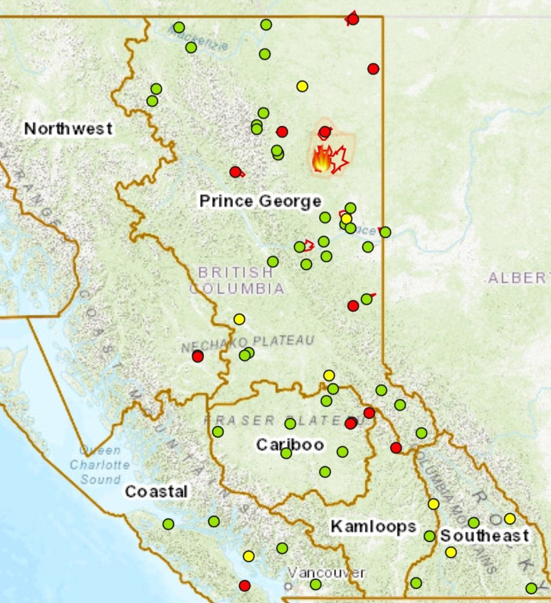 lscorpio99's tweet photo. So, Halifax is on fire, Alberta is on fire, and BC is lighting up like a chimney already too. The warm summer temps haven't even hit yet. 

This is the BC wildfire dashboard.

Please people, be mindful this year. Do your part to be fire safe. https://t.co/wTEKUvUdtV