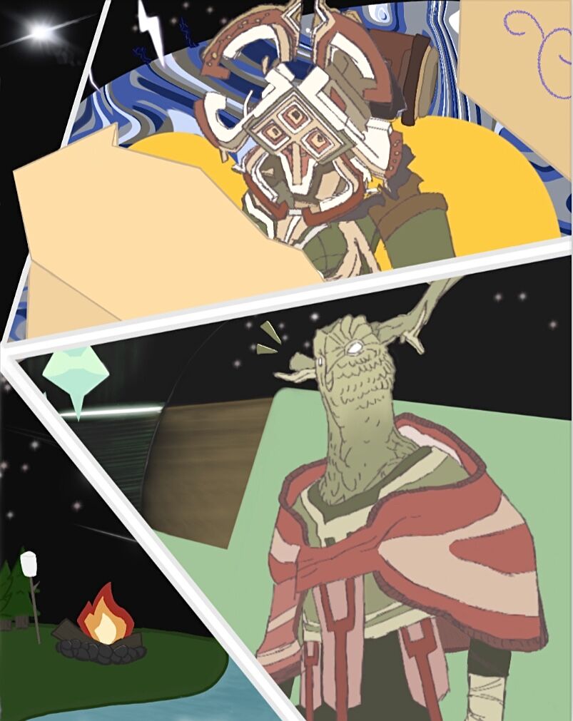 ow48hours70772's tweet photo. 【星际拓荒48h企划 | 第47棒】 ！本体与DLC剧透！
【outerwilds 48hours project | 5/29 22:00】EOTE Spoiler alert! 

Artist:【梨子 】
wb：【千璃不是梨 】
#outerwilds48hproject
#OuterWilds https://t.co/7cJNJsd6nM