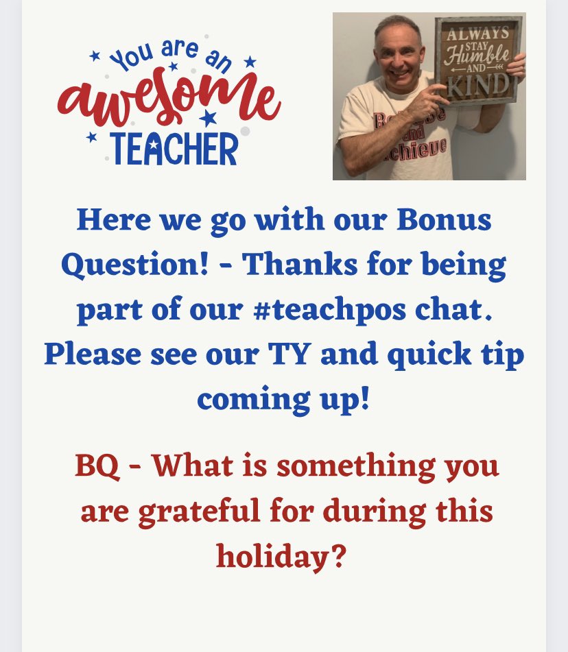 Here is our bonus question. Please see the quick tip coming up. #teachpos