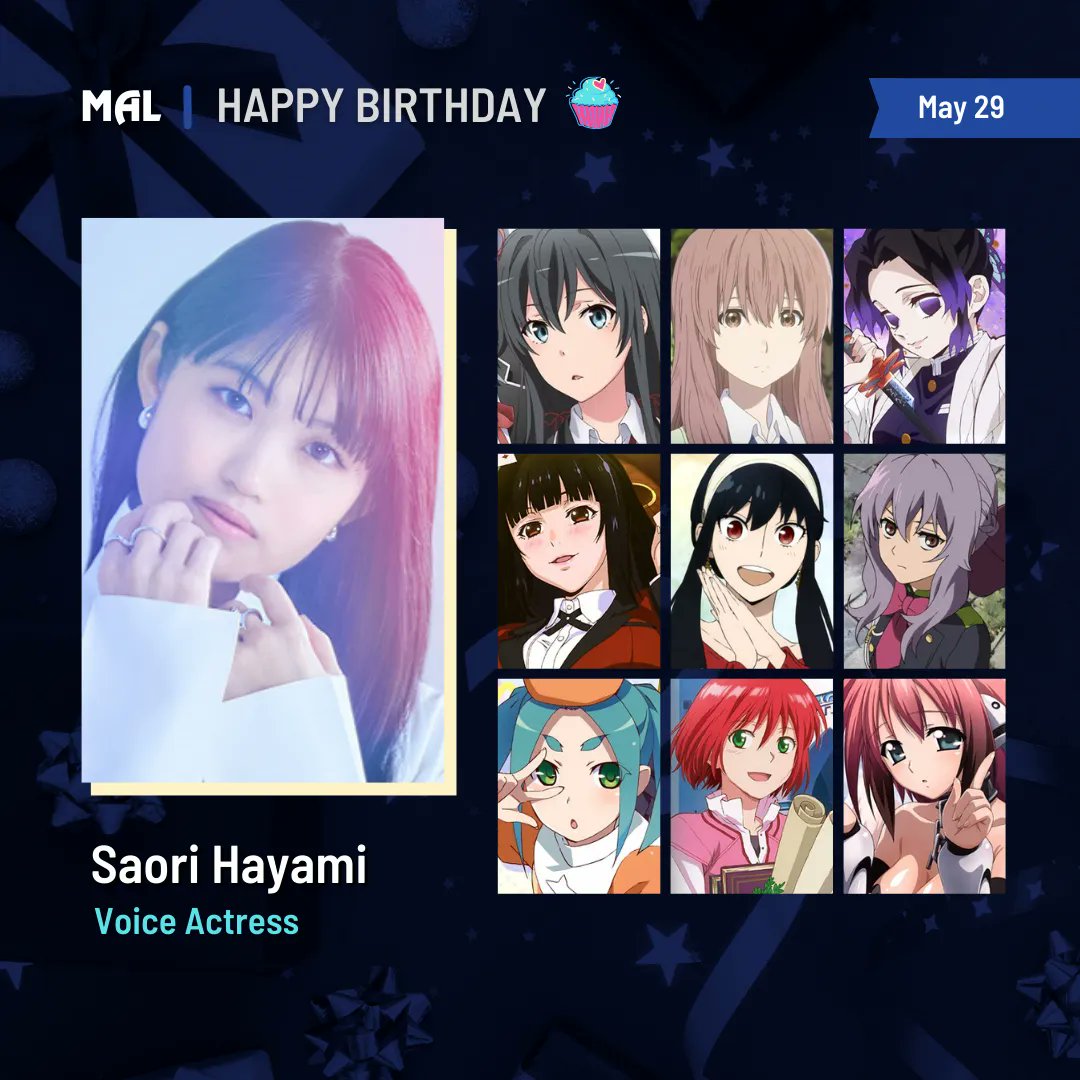 Happy birthday to Saori Hayami! 🎂 

Full profile: listani.me/HayamiSaori