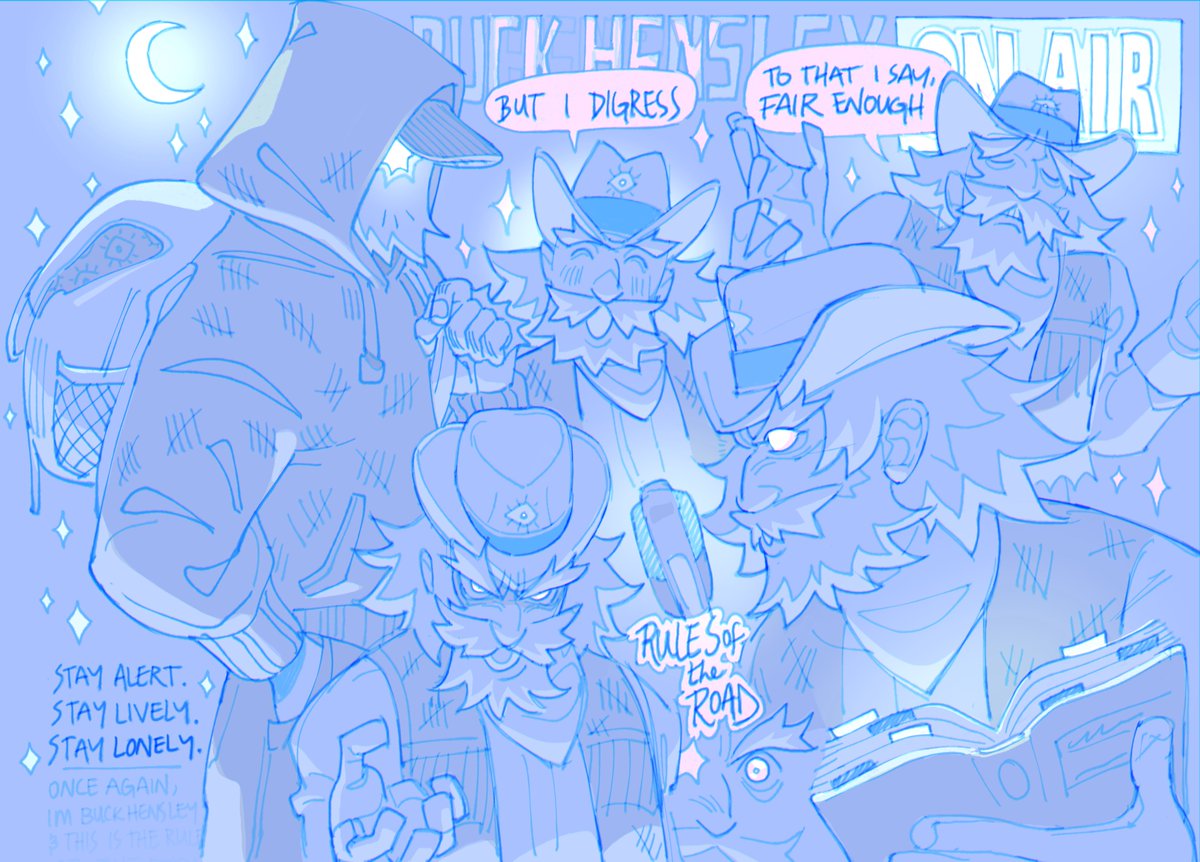 Who doesn't like an omniscient radio cowboy causing trouble for the masses? This is Buck Hensley's RULES OF THE ROAD!🤠✨