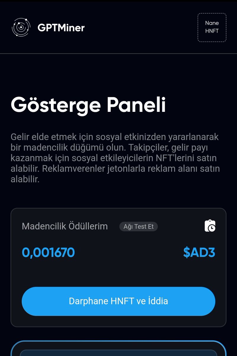 gerçektende $AD3 mining e başladı..  
Bu madenciliğe başlamak isteyen olursa ref'imden katılabilirsaniz sevinirim.
akiprotocol.io/airdrop/claim/…